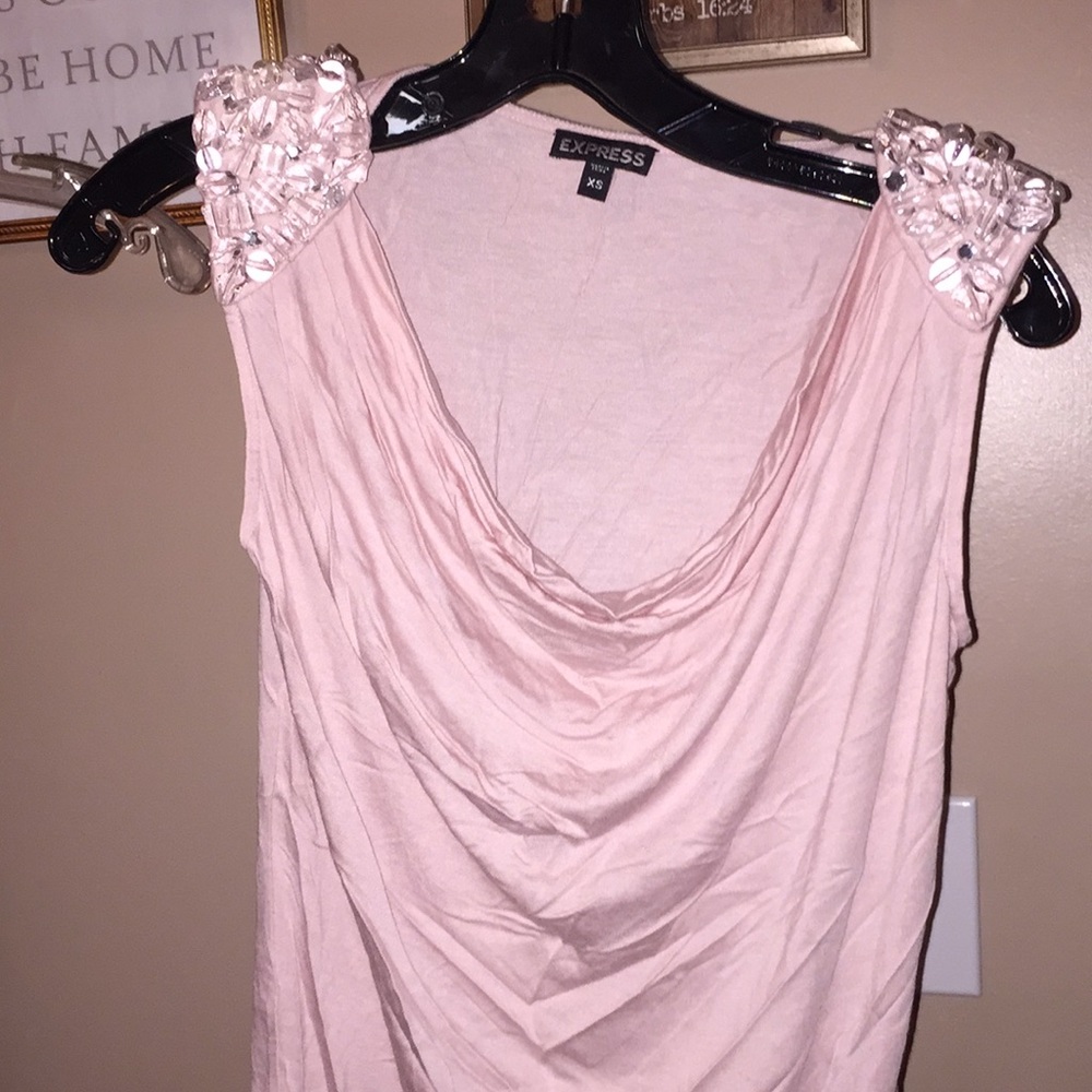 Express Draped Neck Line Shirt